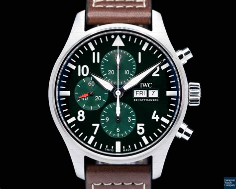 iwc pilot chronograph price|iwc pilot chronograph 41mm green.